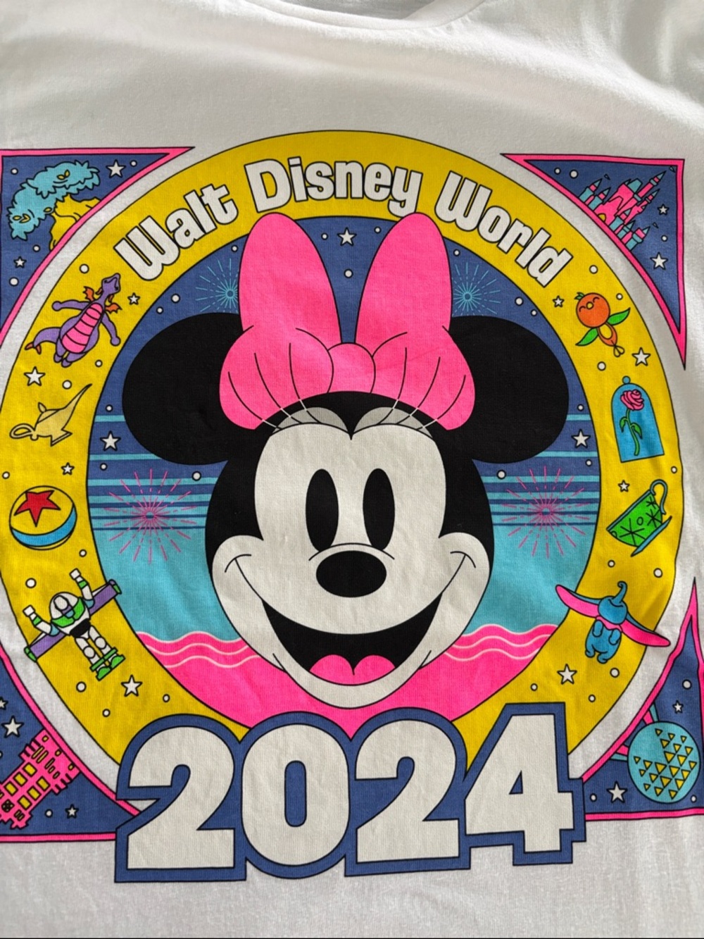 Disney NWOT Tee with Minnie Mouse Pink Accent & 2024 Graphic- Firm price - Picture 3 of 5